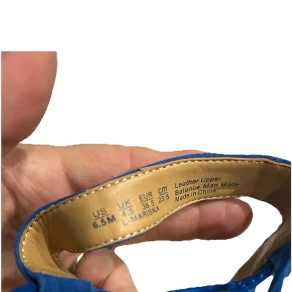 Franco Sarto Vibrant Blue Espadrilles - Picture 6 of 6